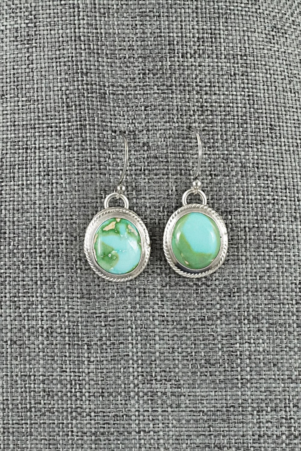 Turquoise & Sterling Silver Necklace and Earrings Set - Bobby Johnson