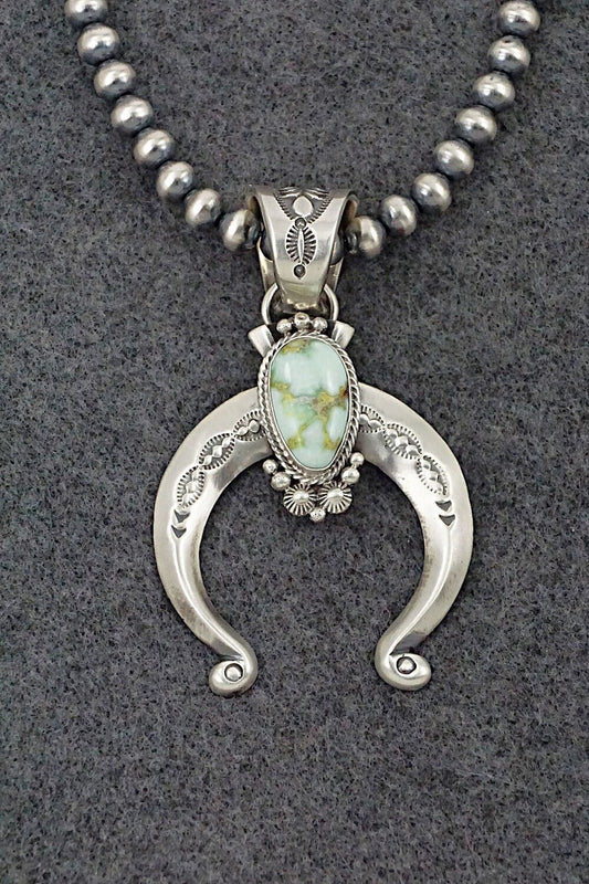 Variscite & Sterling Silver Necklace - Paige Gordon