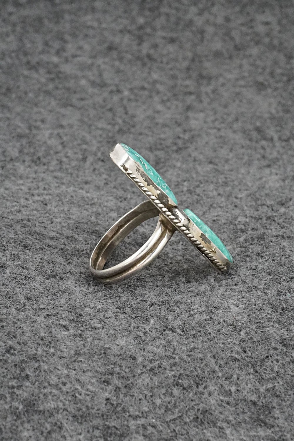 Turquoise & Sterling Silver Ring - Priscilla Reeder - Size 8