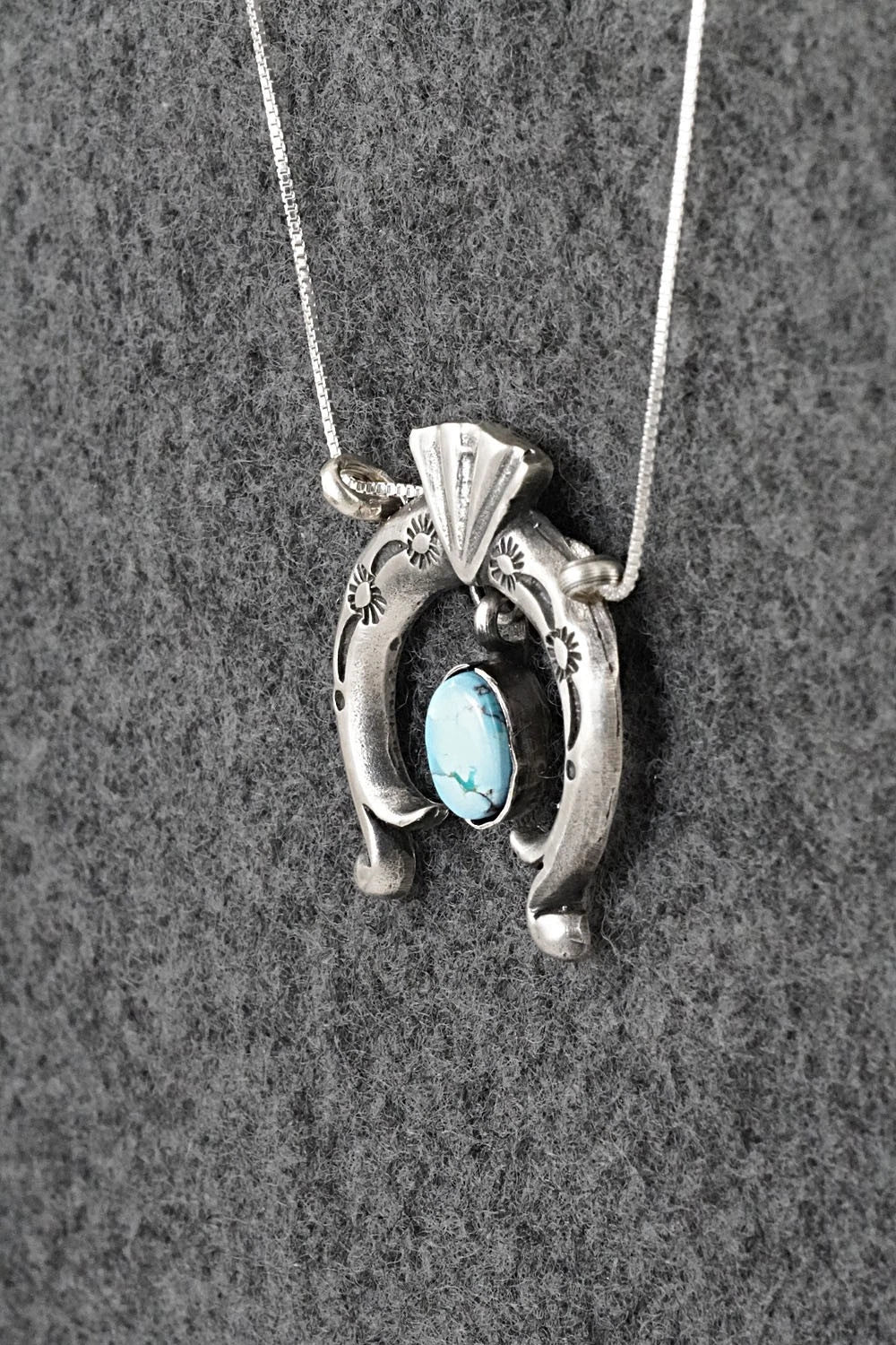 Turquoise & Sterling Silver Necklace - Gary Shorty