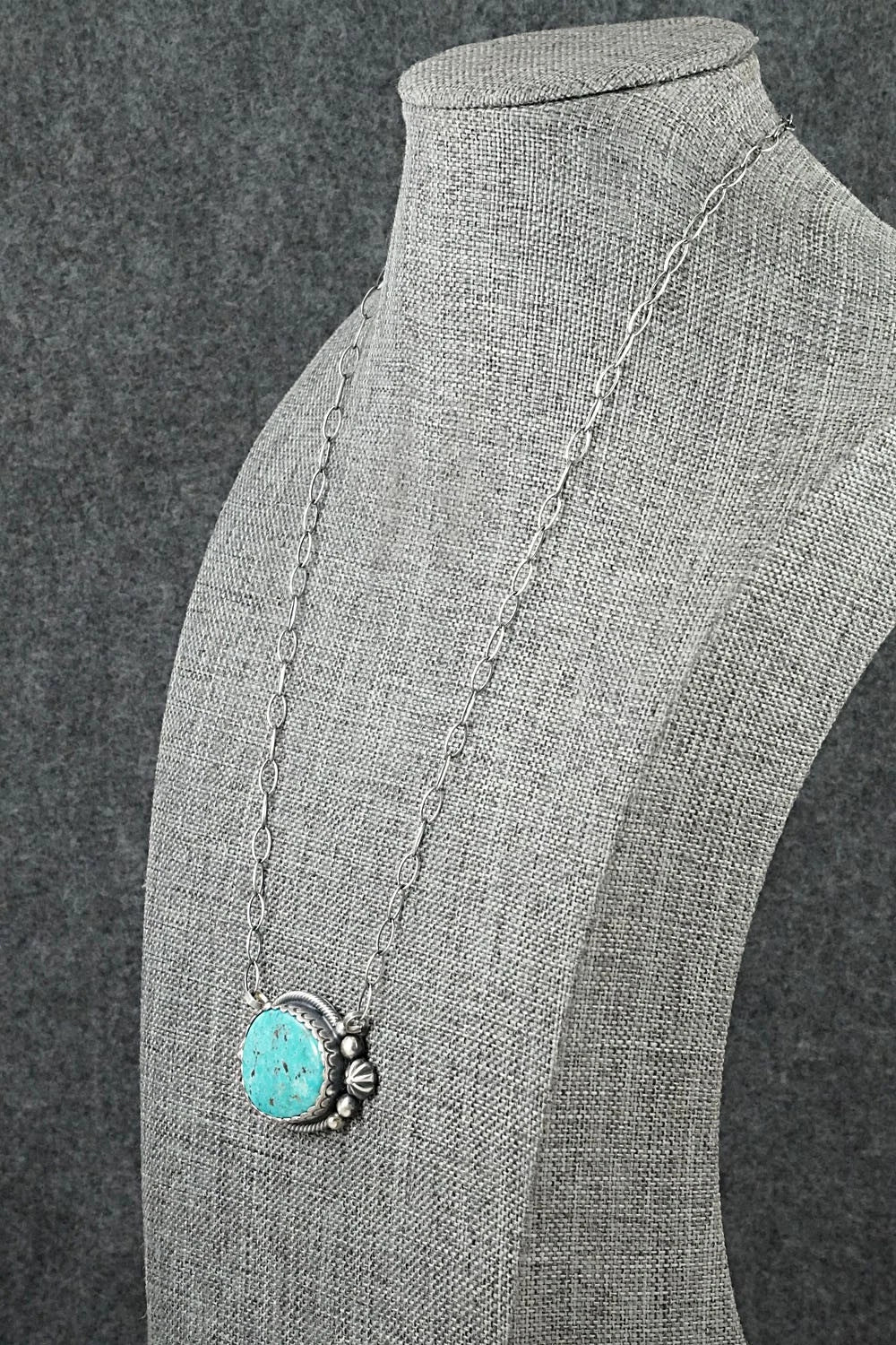 Turquoise & Sterling Silver Necklace - Mark Yazzie