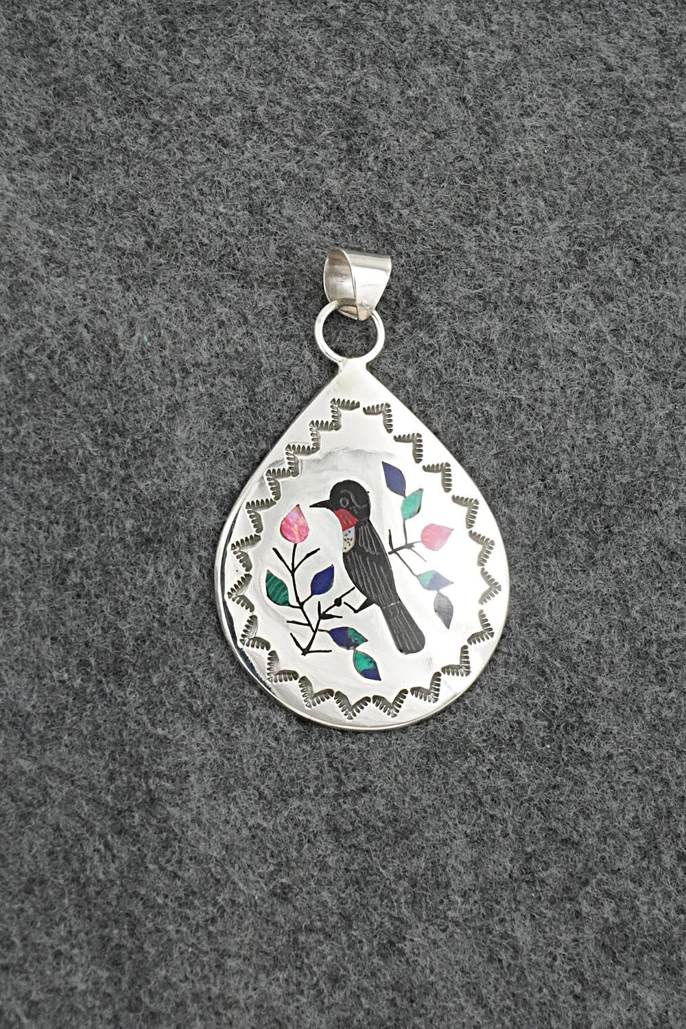 Multi-Stone & Sterling Silver Pendant - Raymond Boyd