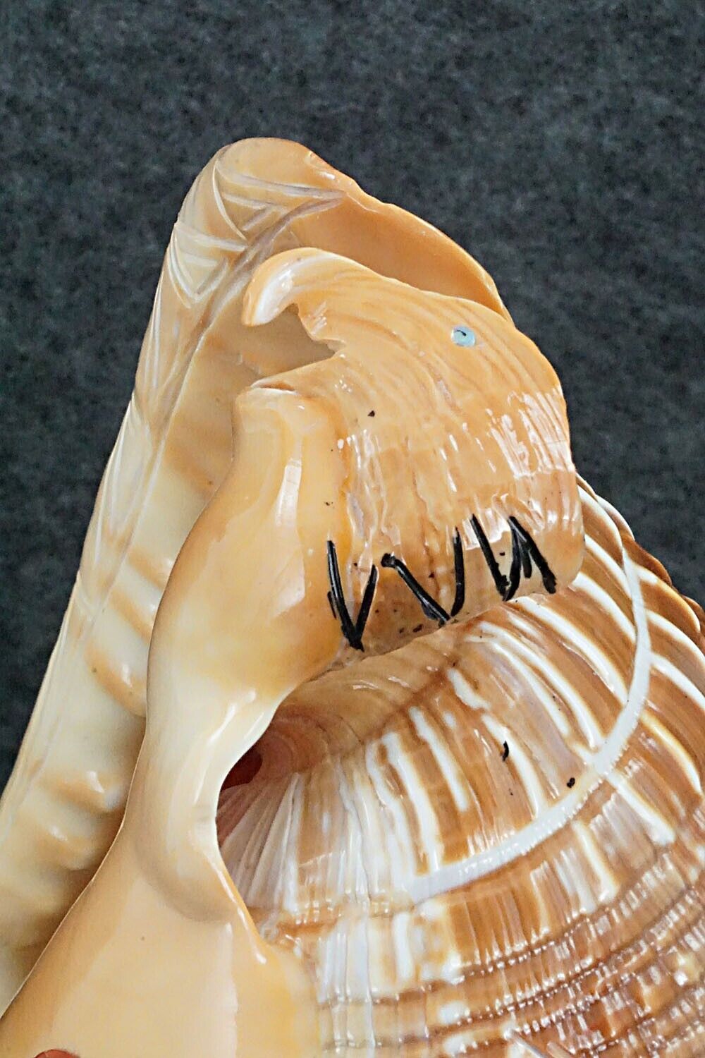 Corn Maiden & Eagle Zuni Fetish Carving - Gloria Chattin