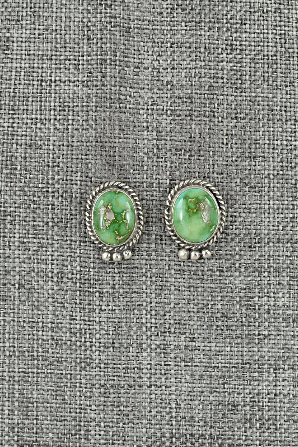 Turquoise & Sterling Silver Earrings - Rosemary Saunders