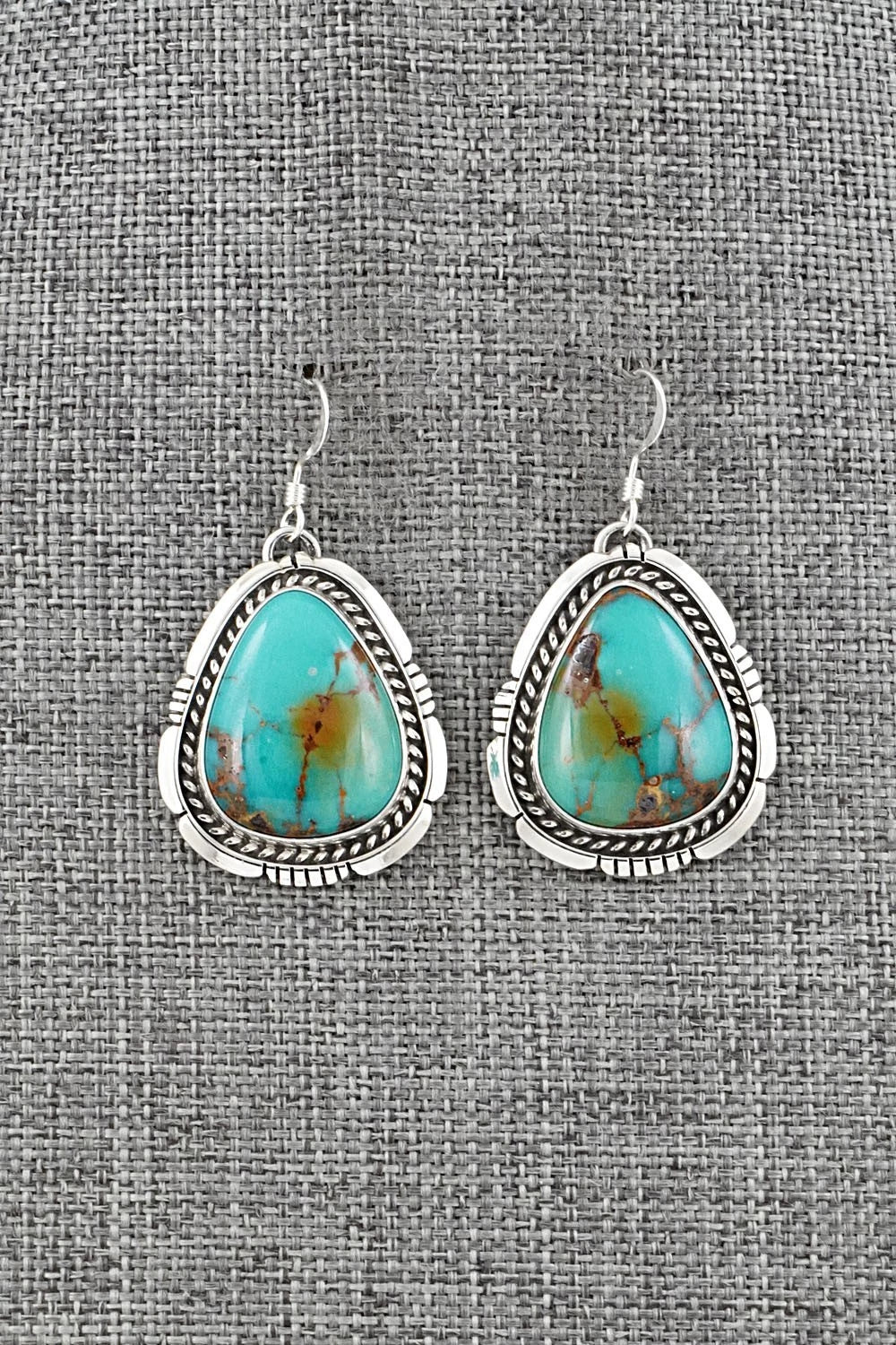 Turquoise & Sterling Silver Earrings - Irene Kee
