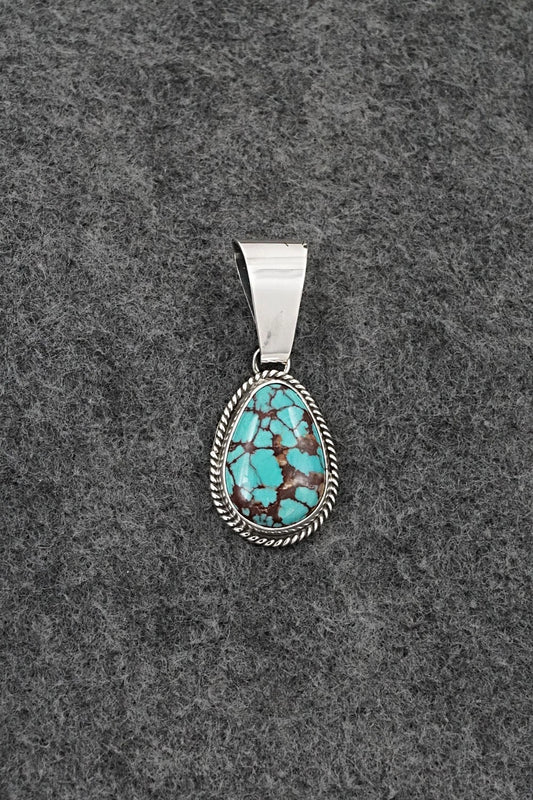 Turquoise & Sterling Silver Pendant - Eugene Gruber