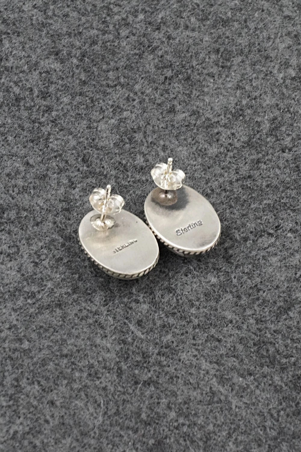 Turquoise & Sterling Silver Earrings - Rosemary Saunders