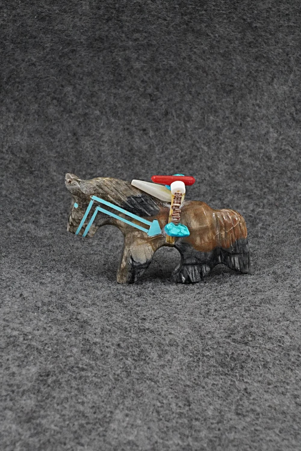 Horse Zuni Fetish Carving - Rodney Laiwakete