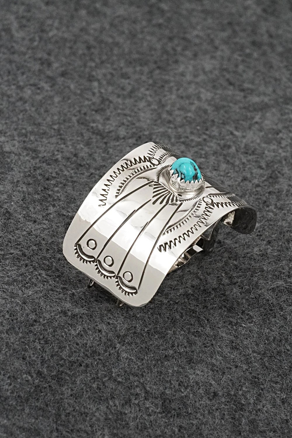 Turquoise & Sterling Silver Hair Barrette - Jolene Begay