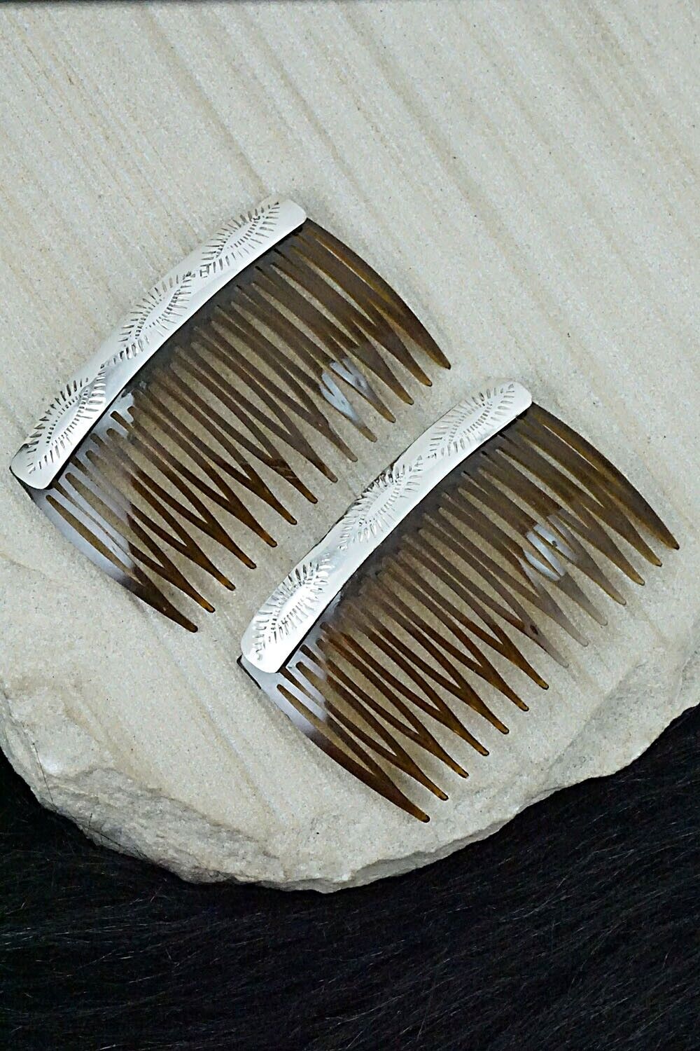 Sterling Silver Hair Combs - Randall Dalgai