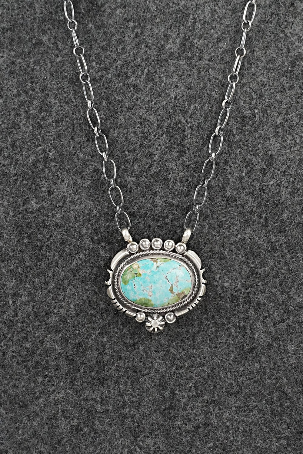 Turquoise & Sterling Silver Necklace - Daniel Benally