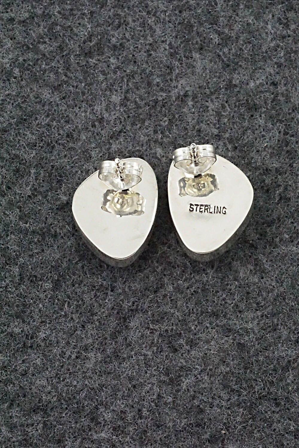 Turquoise & Sterling Silver Earrings - Marco Begaye