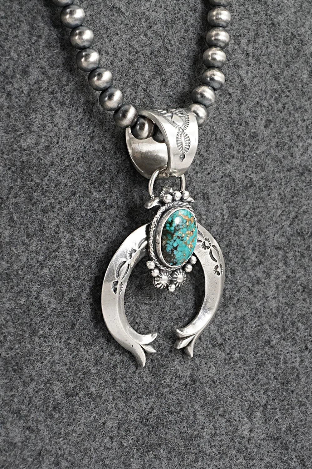 Turquoise & Sterling Silver Necklace - Samuel Yellowhair