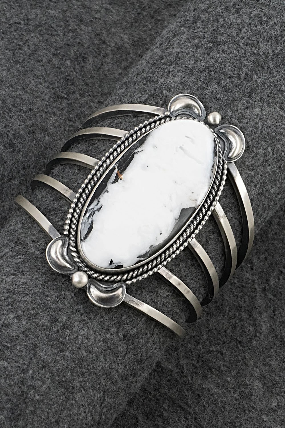 White Buffalo & Sterling Silver Bracelet - Paul Livingston