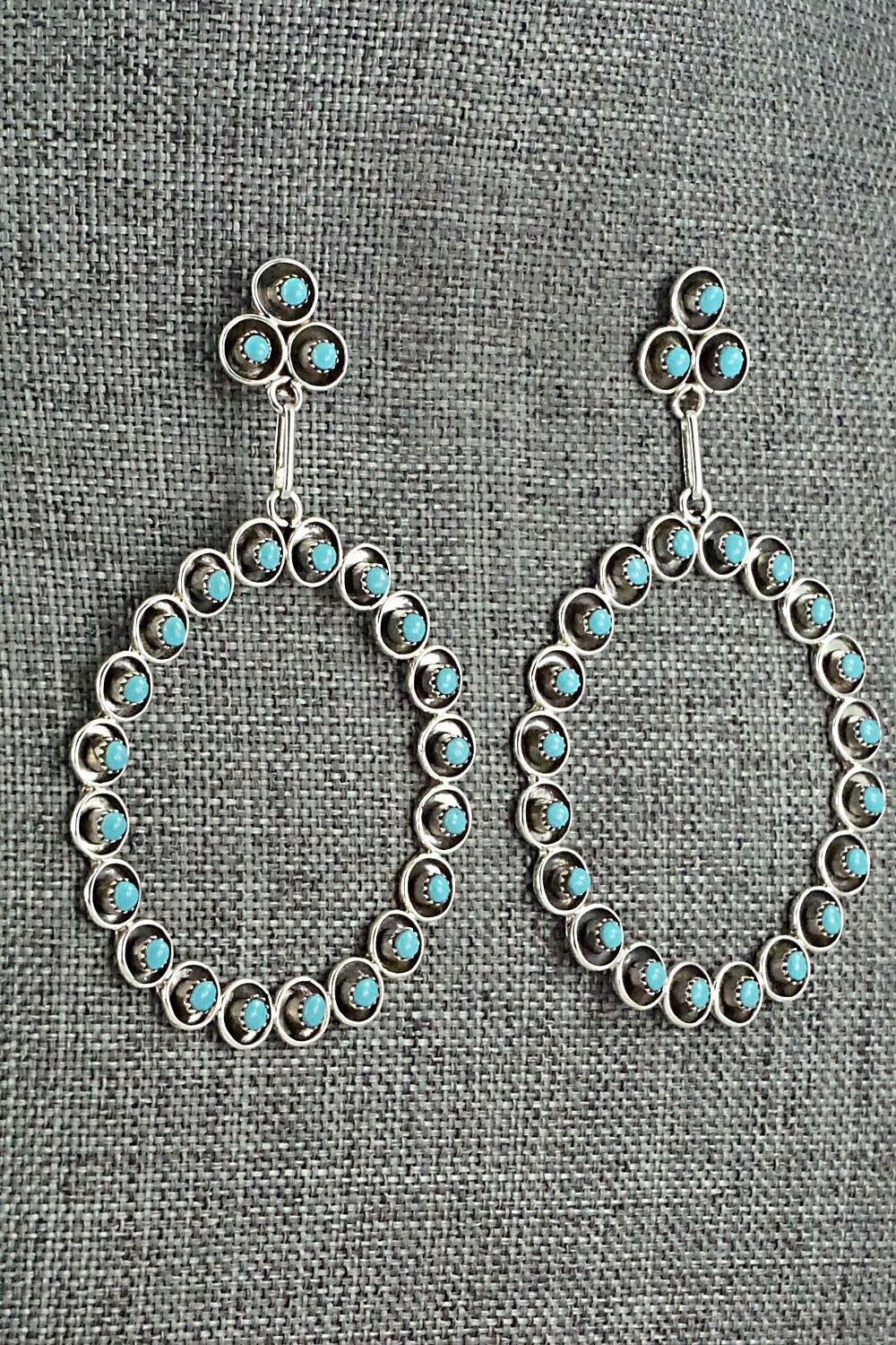Turquoise & Sterling Silver Earrings - Ashley Laate