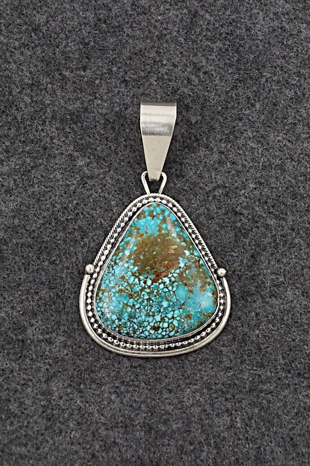 Turquoise & Sterling Silver Pendant - Daniel Benally