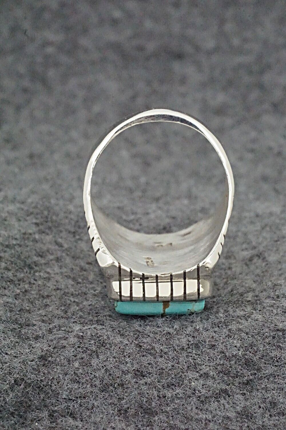 Turquoise & Sterling Silver Ring - Trevor Jack - Size 13