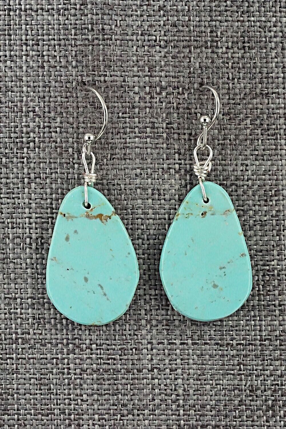 Turquoise & Sterling Silver Earrings - Joe Garcia