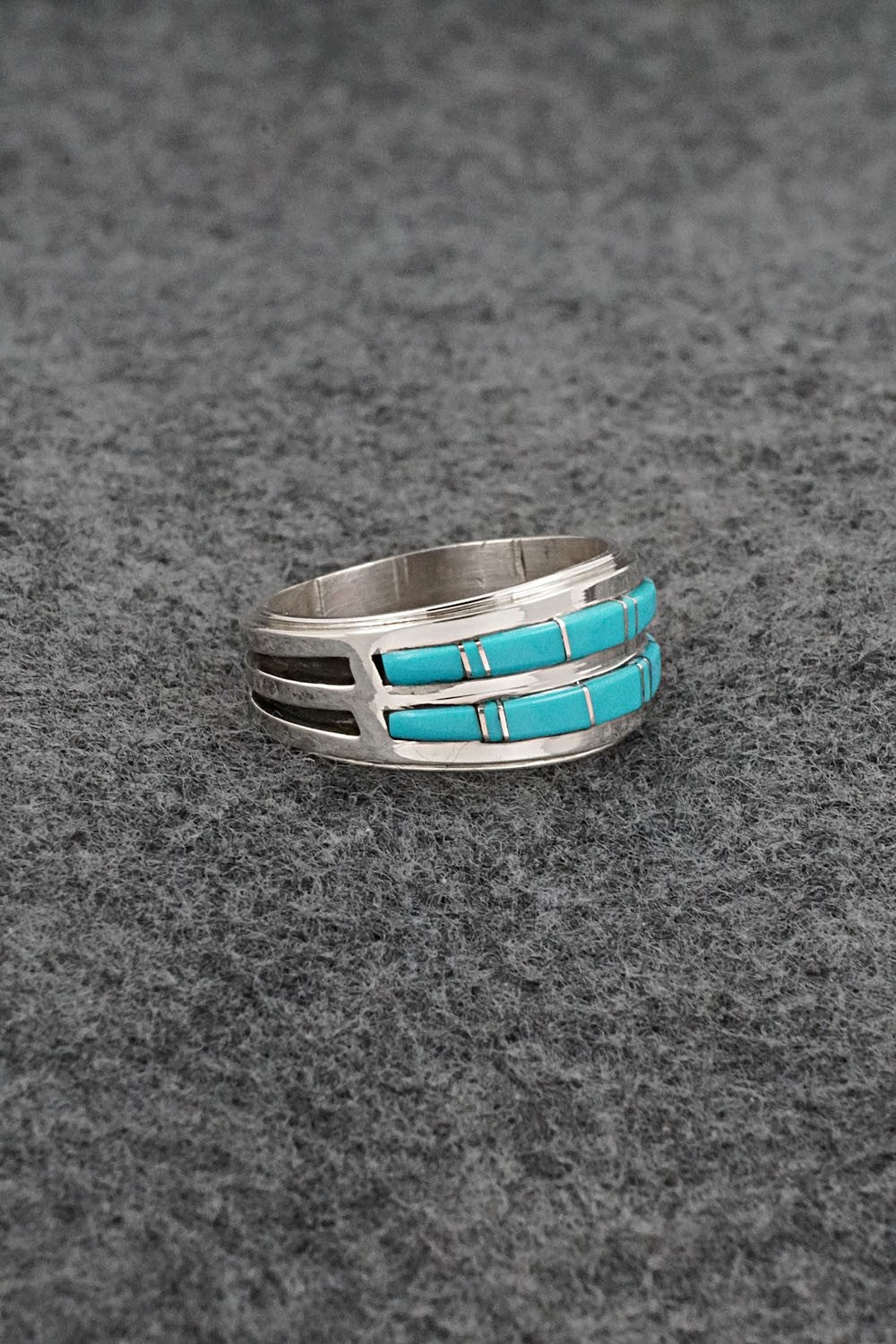 Turquoise & Sterling Silver Ring - Wilbert Muskett Jr. - Size 9