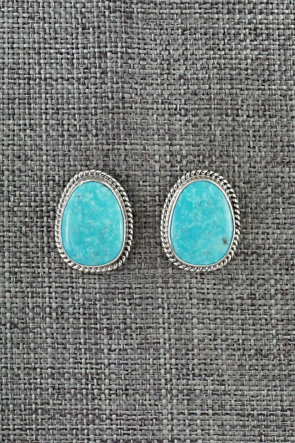 Turquoise & Sterling Silver Earrings - Sharon McCarthy