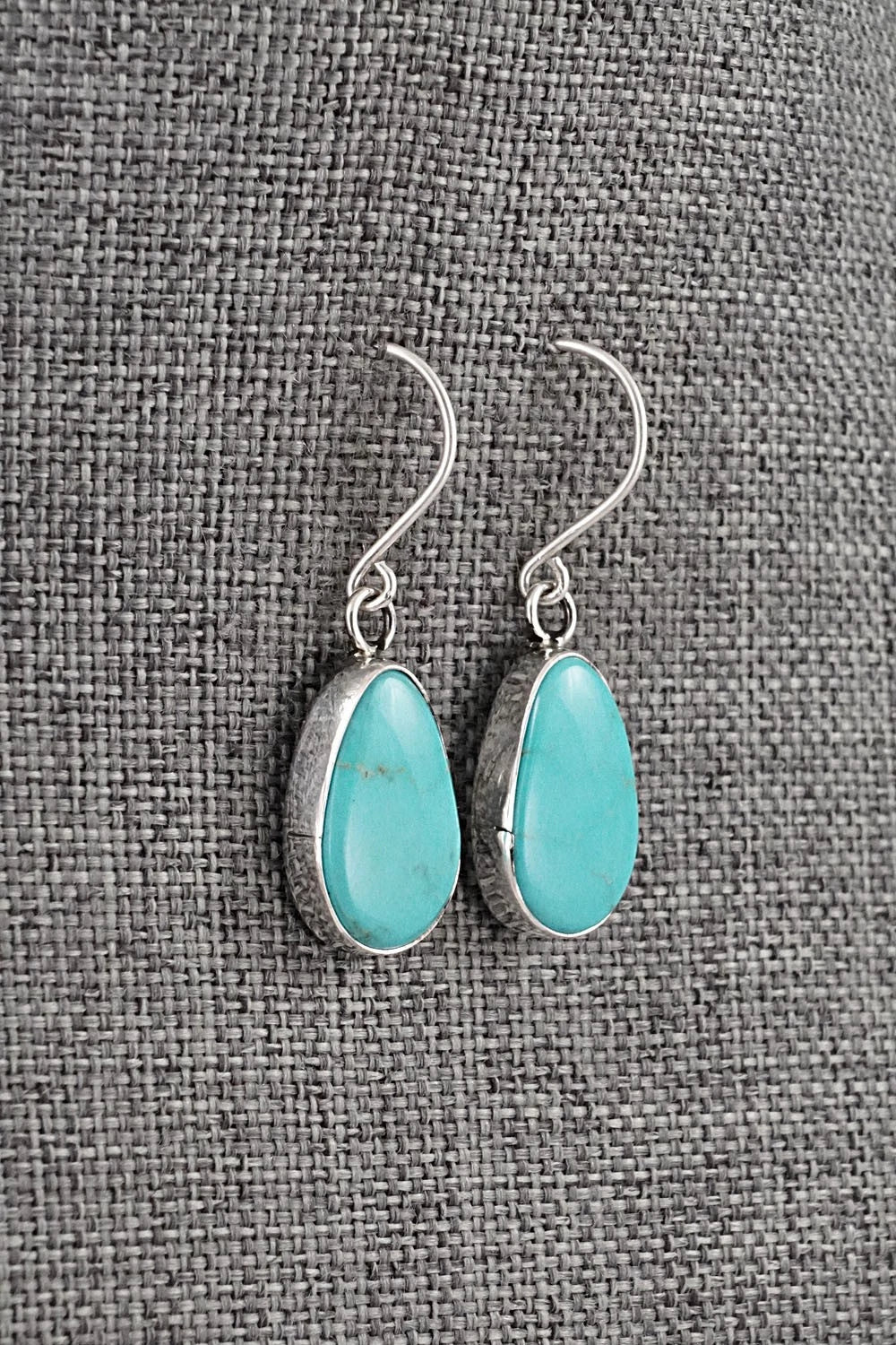 Turquoise & Sterling Silver Earrings - Rosemary Saunders