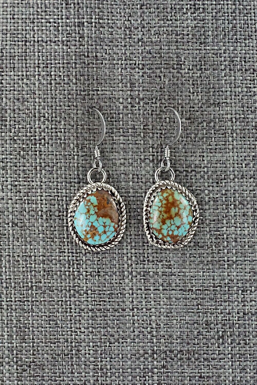 Turquoise & Sterling Silver Earrings - Ernest Hawthorne