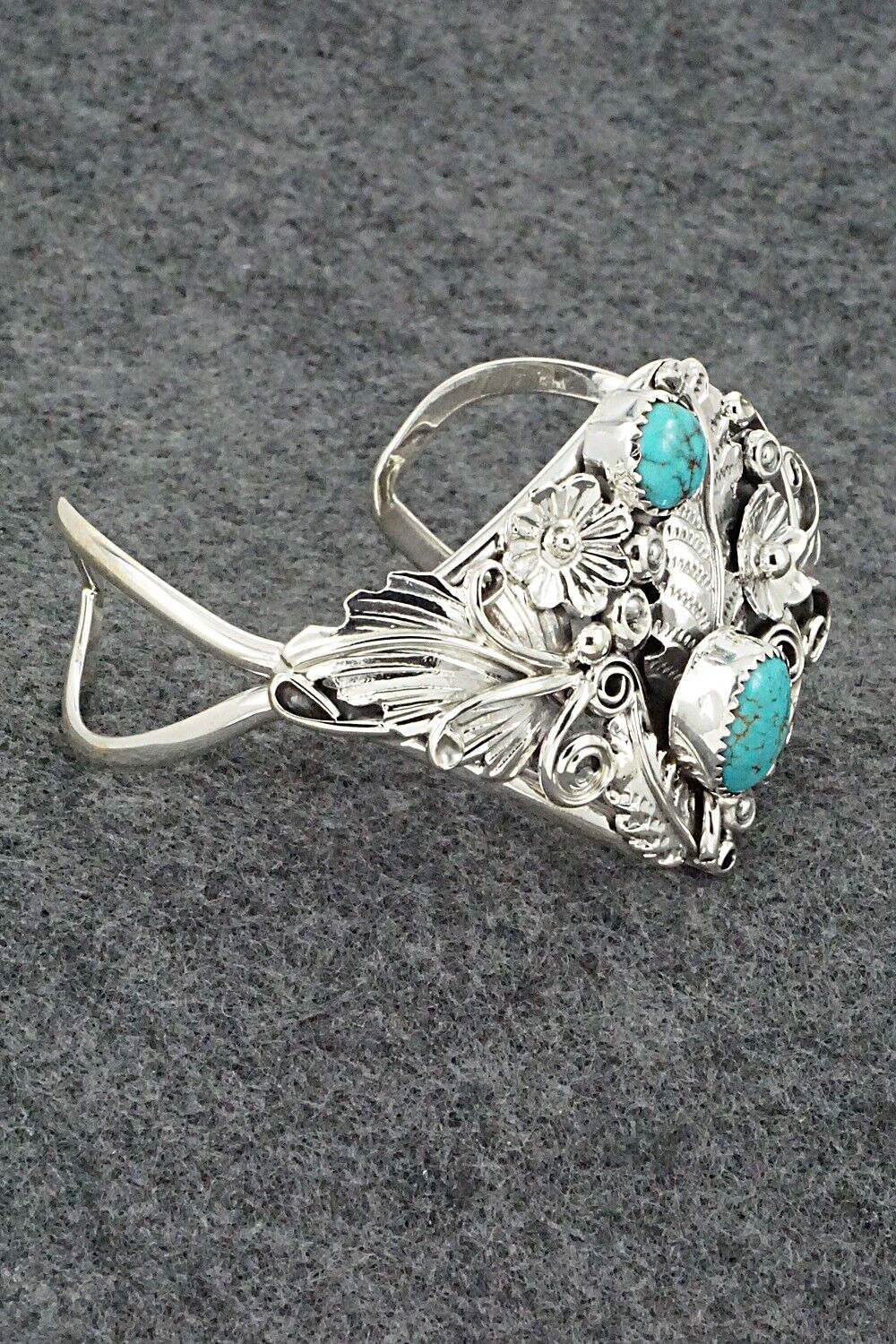 Turquoise & Sterling Silver Bracelet - Harry Yazzie