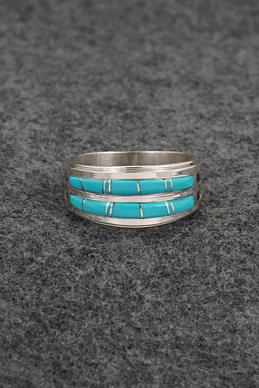 Turquoise & Sterling Silver Ring - Wilbert Muskett Jr. - Size 11