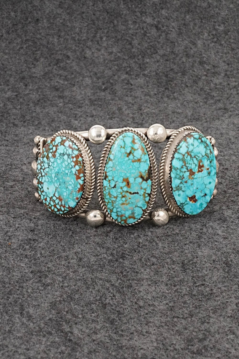 Turquoise & Sterling Silver Bracelet - Ray Nez