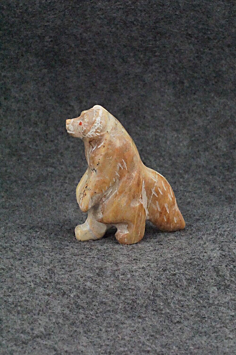 Wolf Zuni Fetish Carving - Cody Nastacio