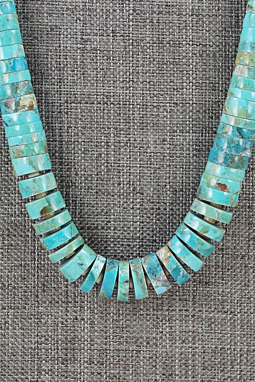 Turquoise & Sterling Silver Necklace - Joe Garcia