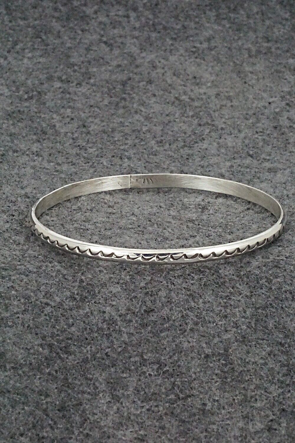 Sterling Silver Bangle Bracelet - Elaine Tahe