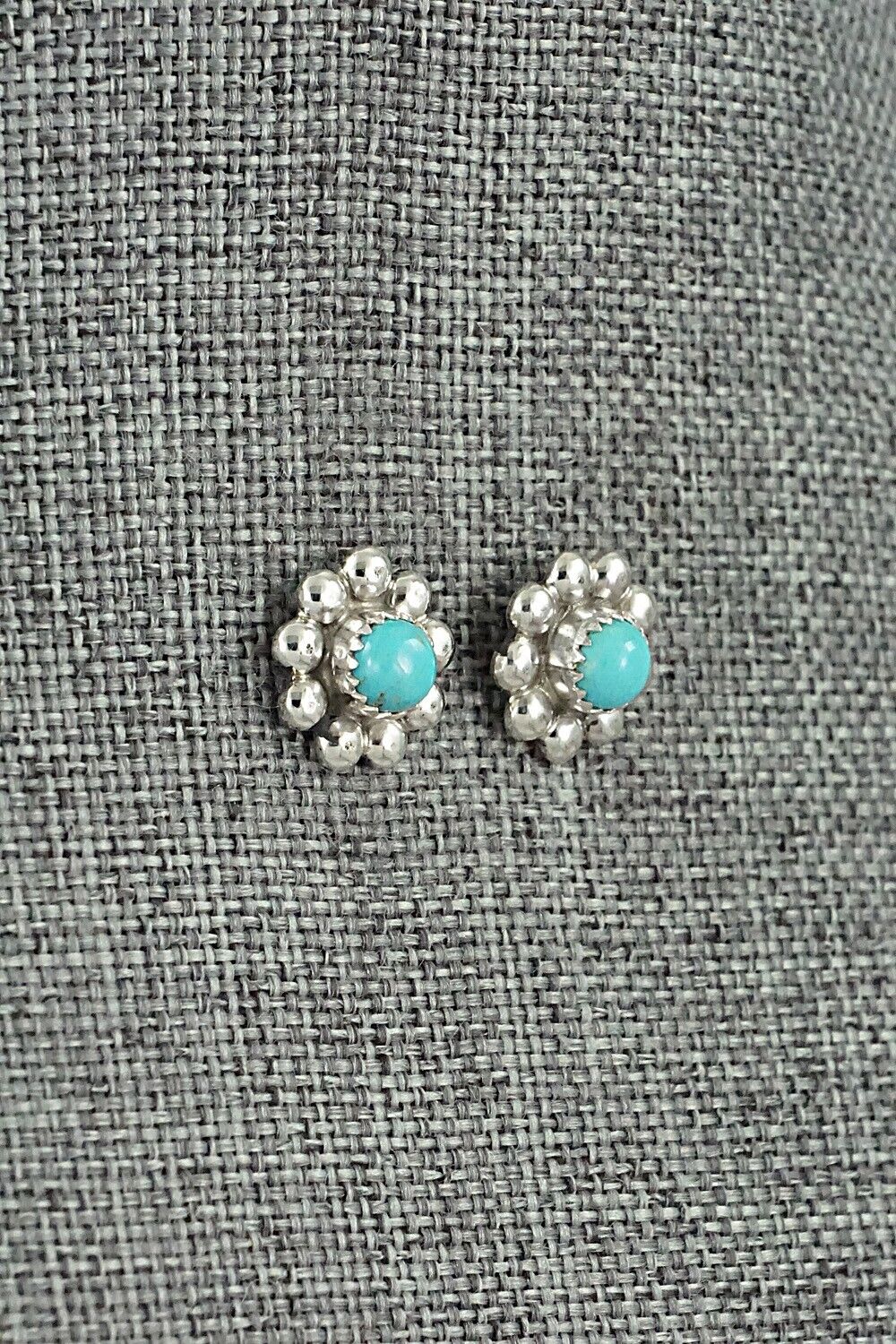 Turquoise & Sterling Silver Earrings - Elvera Towne