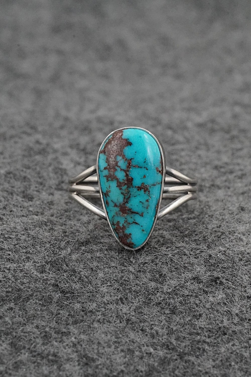 Turquoise & Sterling Silver Ring - Rena Begay - Size 9