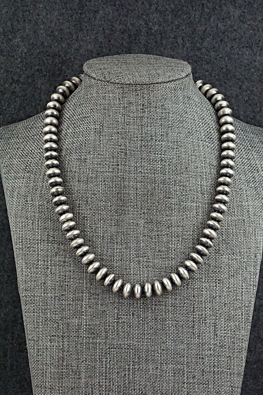 Sterling Silver Navajo Pearl Necklace - Dorinda Mariano