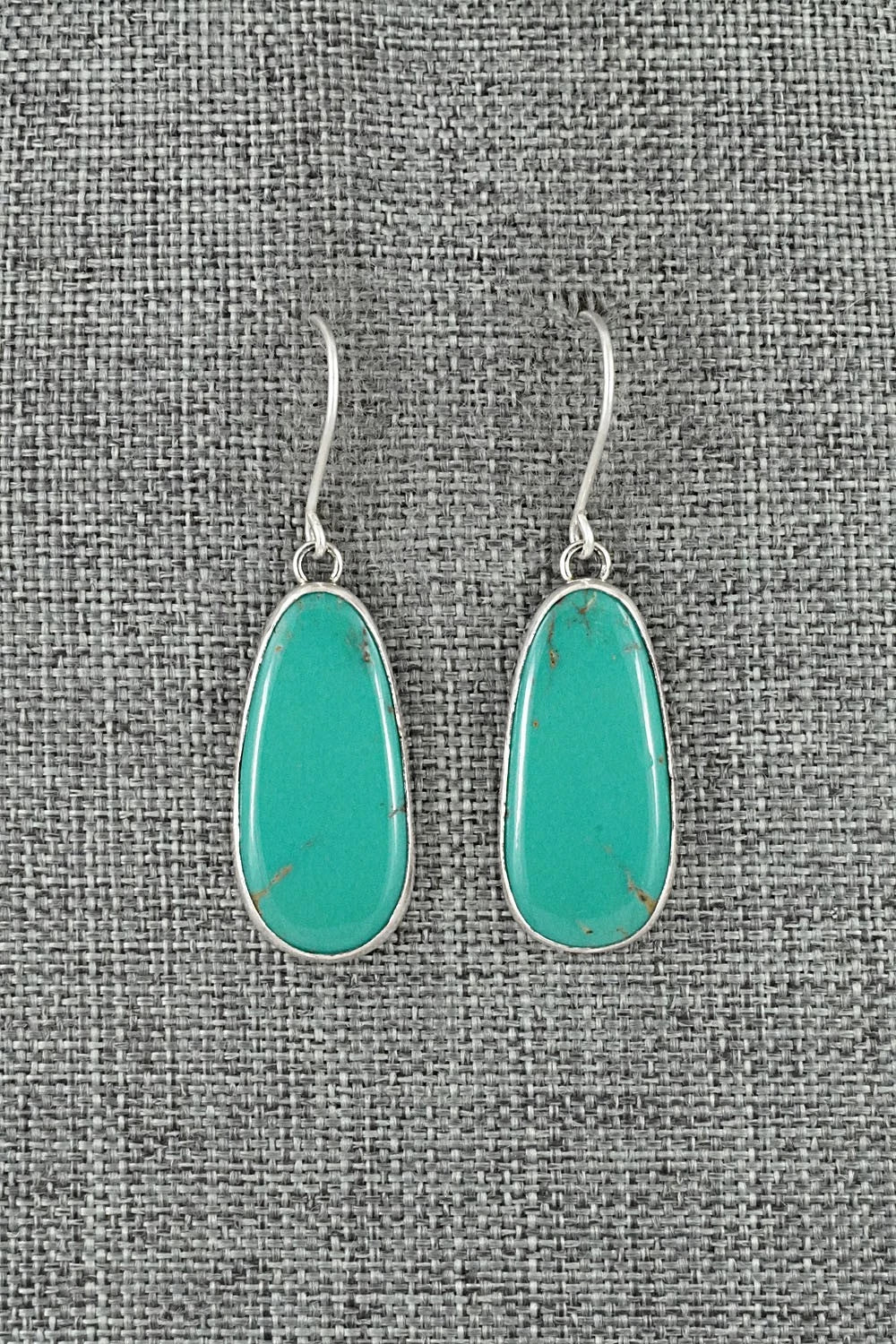 Turquoise & Sterling Silver Earrings - Eugene Gruber