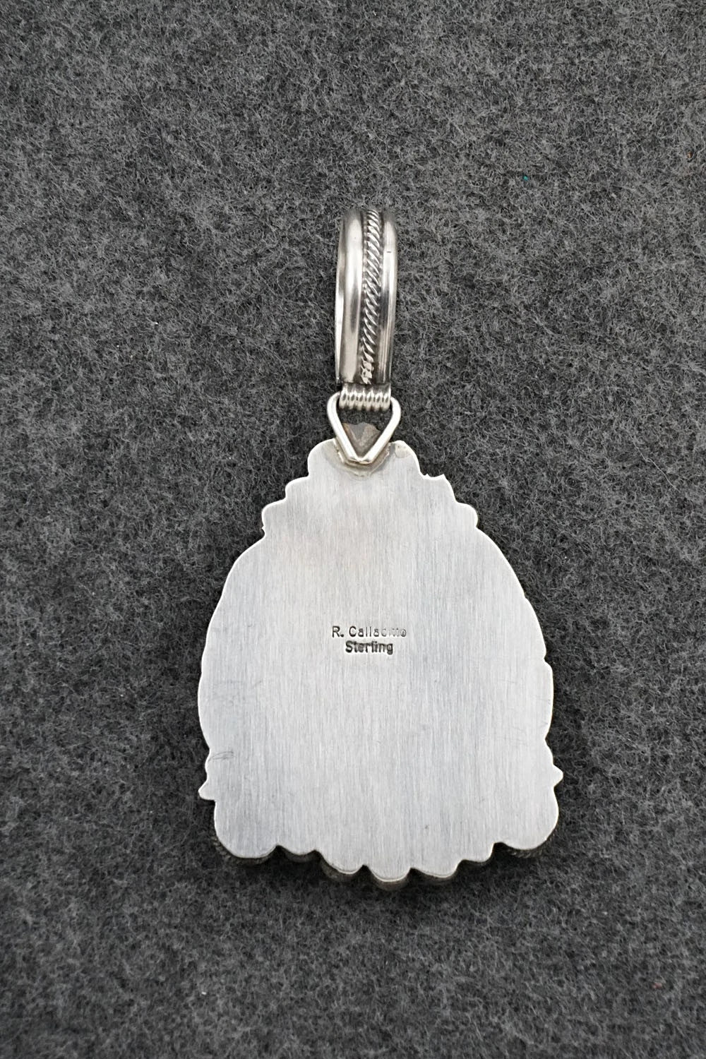 Turquoise & Sterling Silver Pendant - Rosita Calladitto