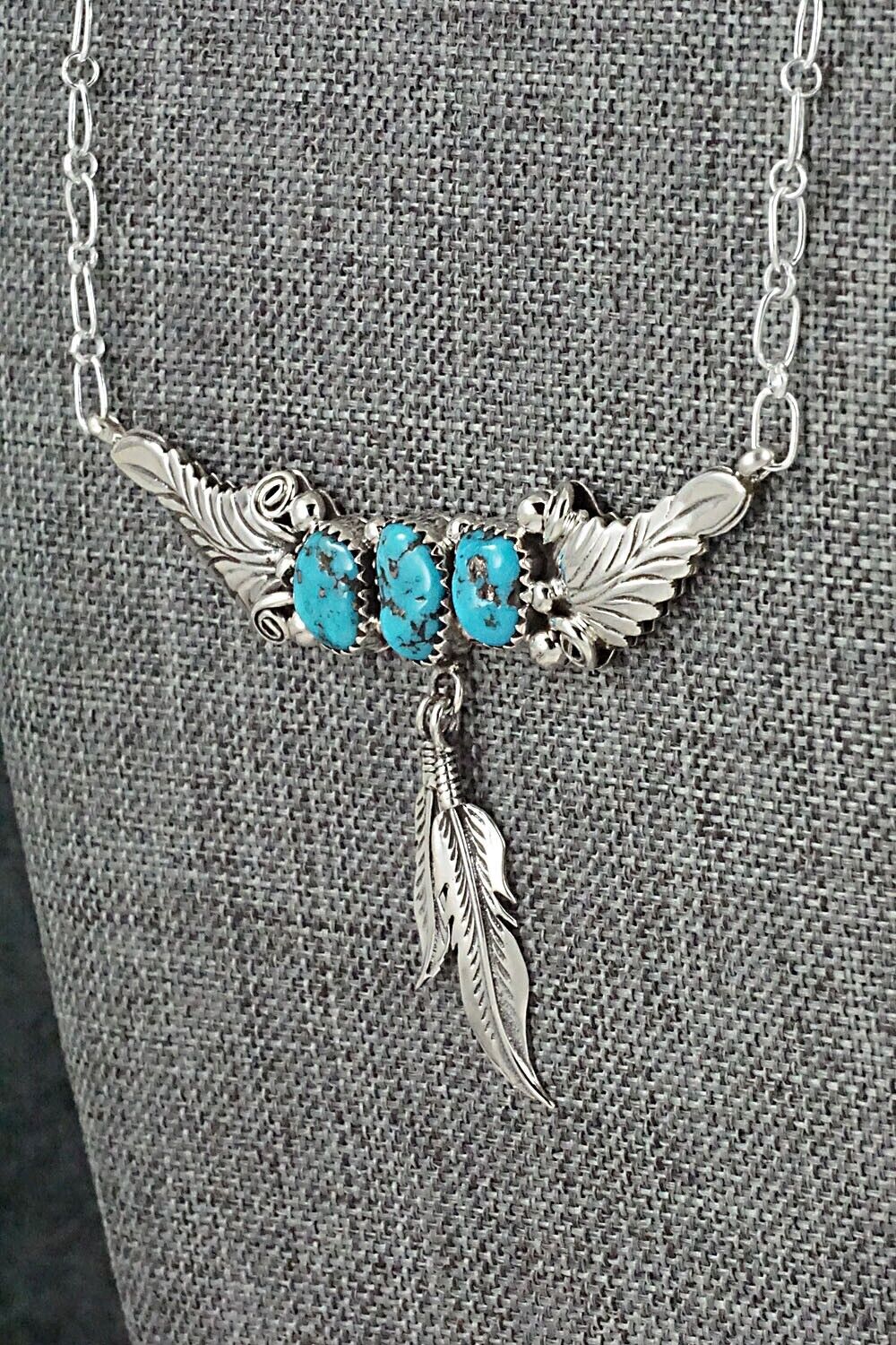 Turquoise & Sterling Silver Necklace - Sadie Jim