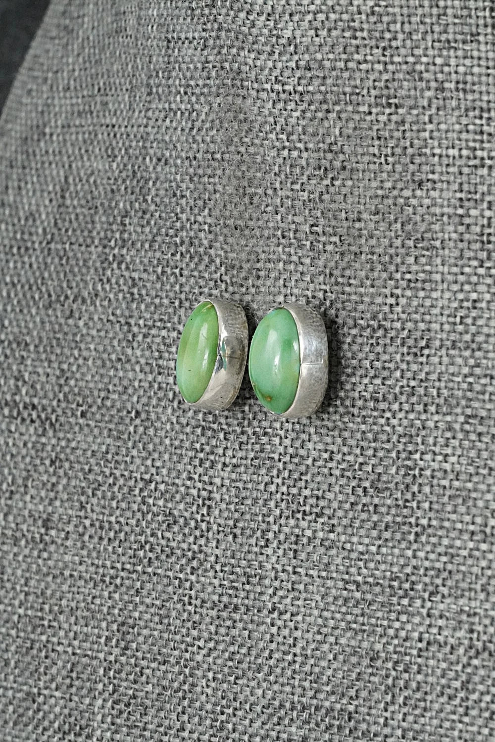 Turquoise & Sterling Silver Earrings - Eugene Gruber