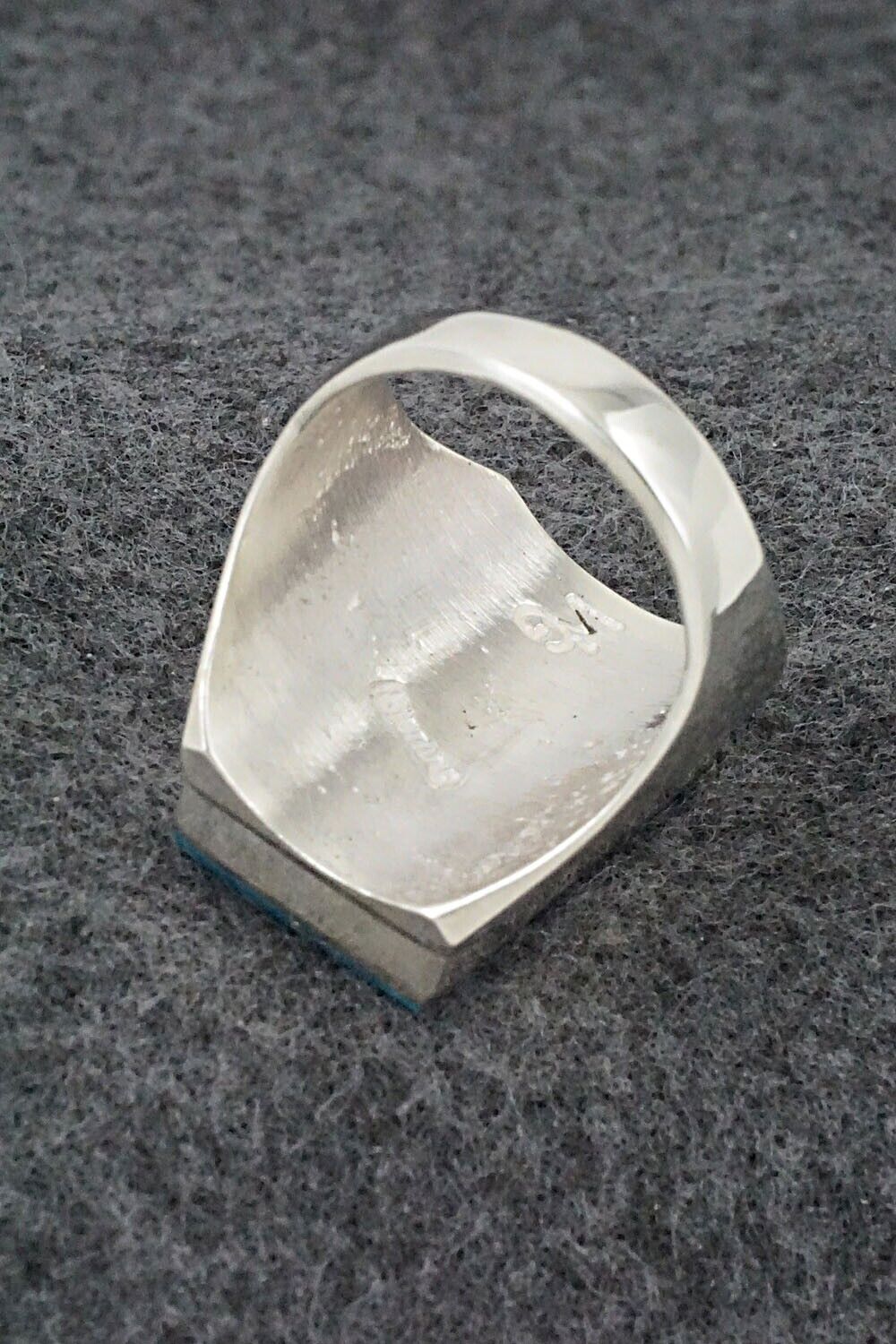 Turquoise & Sterling Silver Ring - Wilbert Gray - Size 11