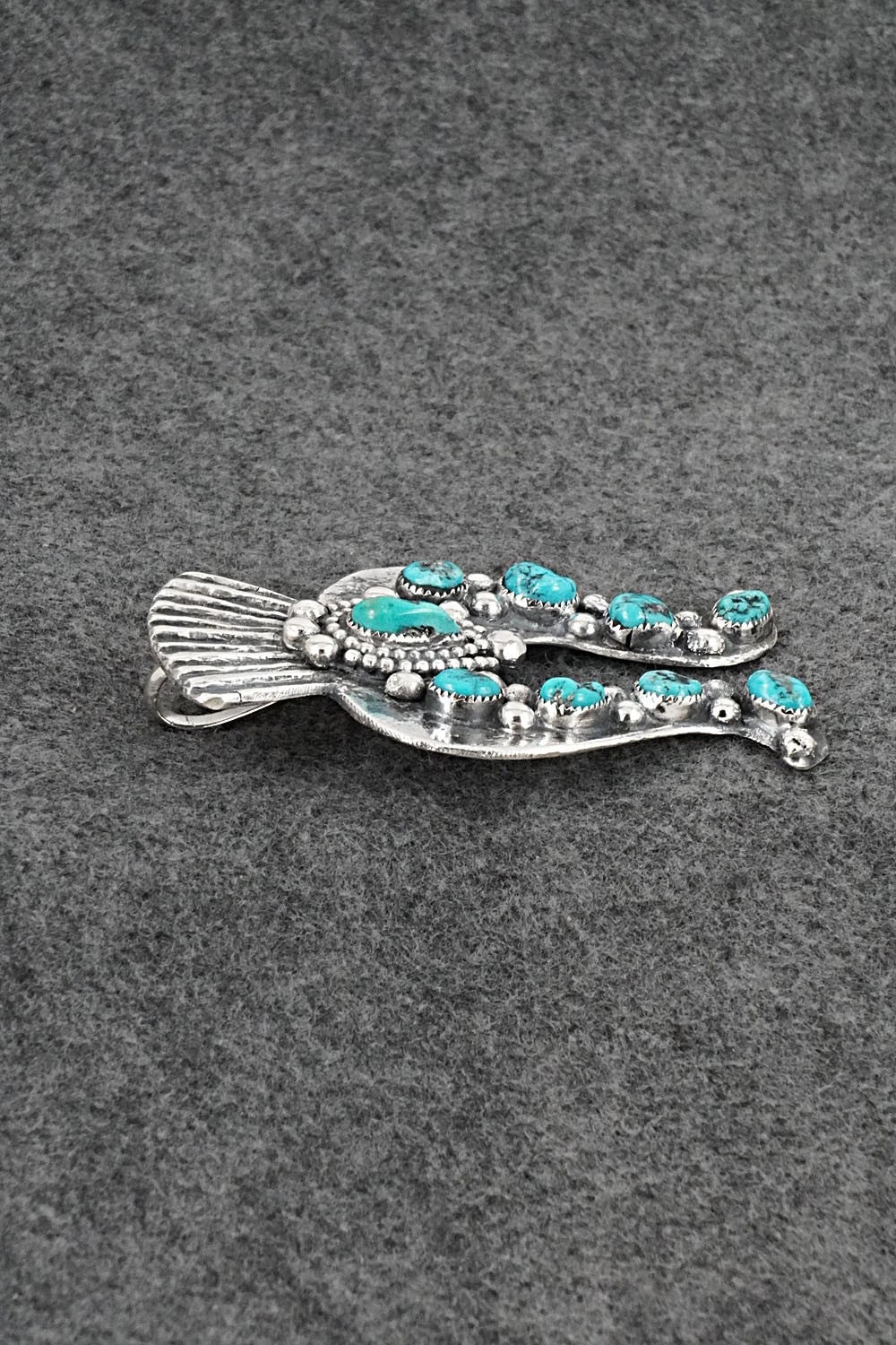 Turquoise & Sterling Silver Pendant - Delbert Arviso