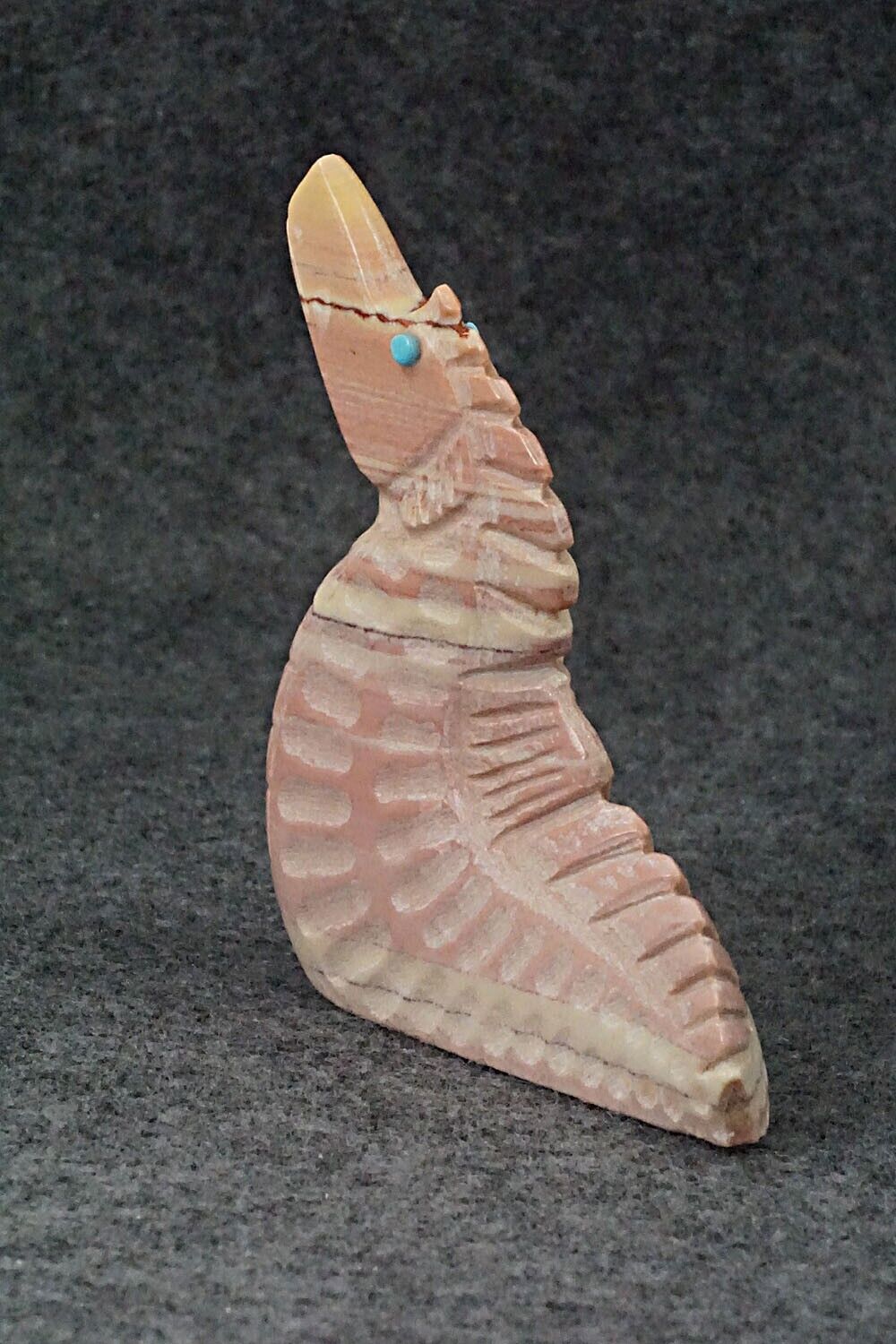 Seahorse Zuni Fetish Carving - Derrick Kaamasee