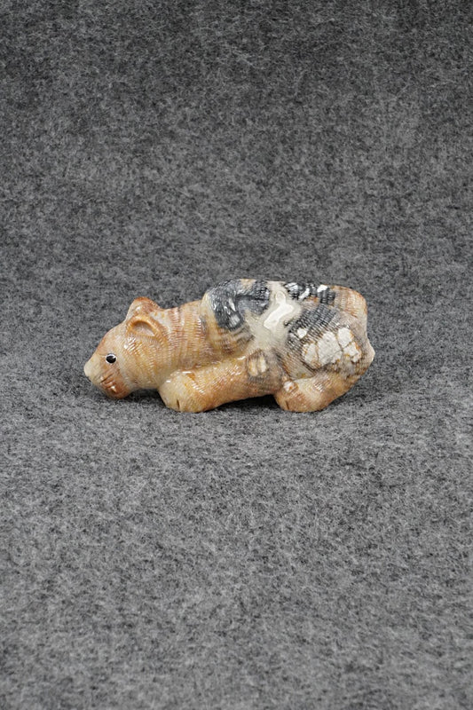 Mountain Lion Zuni Fetish Carving - Randy Lucio