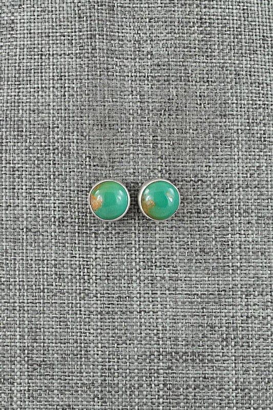 Turquoise & Sterling Silver Earrings - Rosemary Saunders
