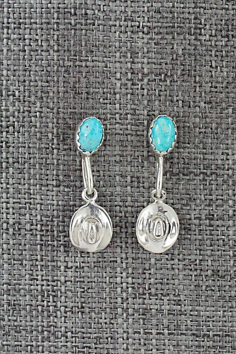 Turquoise & Sterling Silver Earrings - Sharon McCarthy