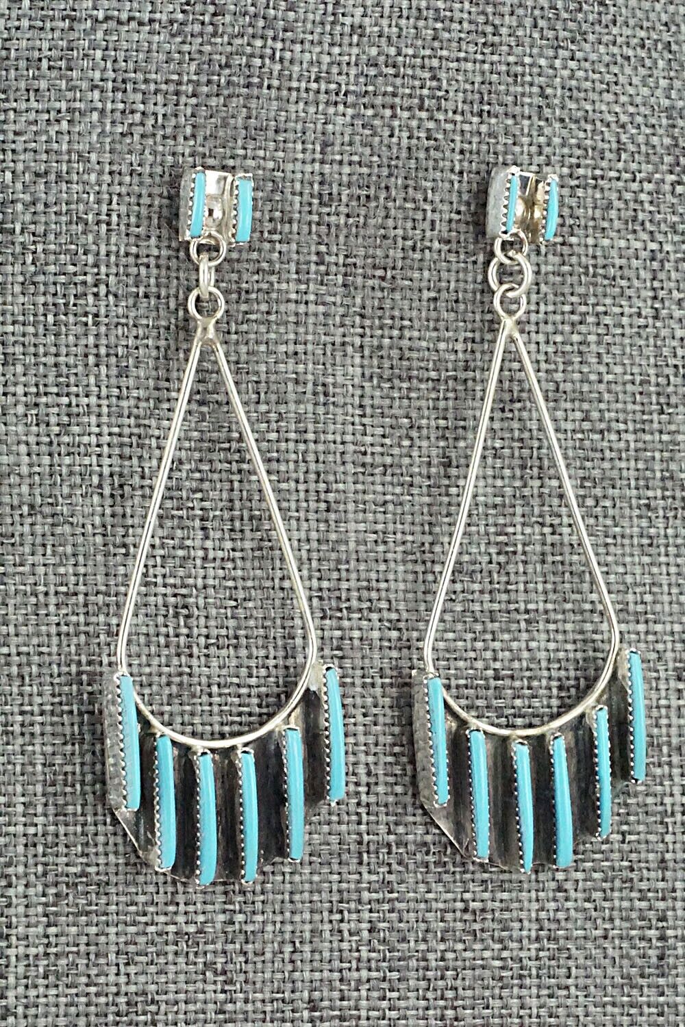 Turquoise & Sterling Silver Earrings - Ashley Laate