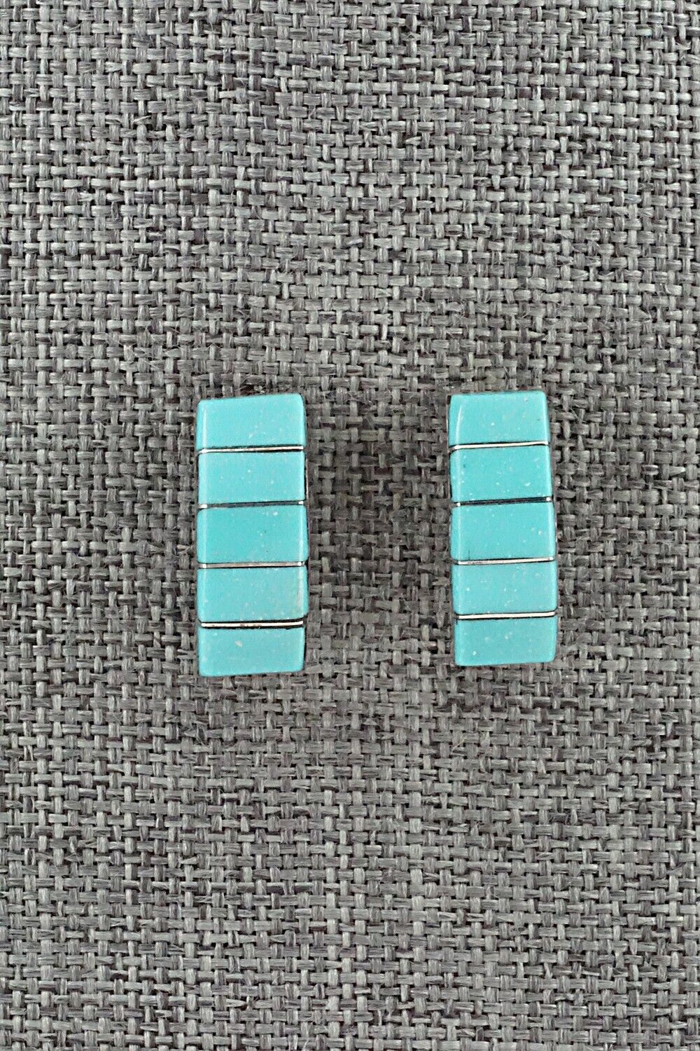 Turquoise & Sterling Silver Earrings - Lloyd Kanesta