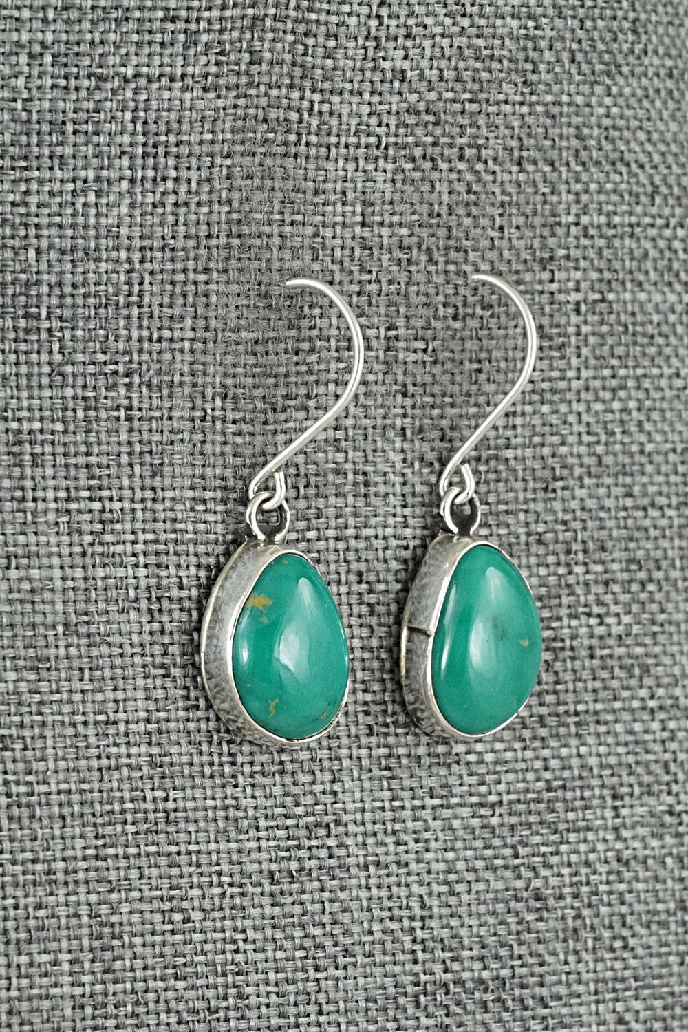 Turquoise & Sterling Silver Earrings - Rosemary Saunders