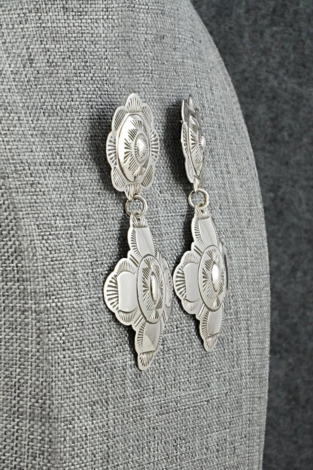 Sterling Silver Earrings - Bertha Begay