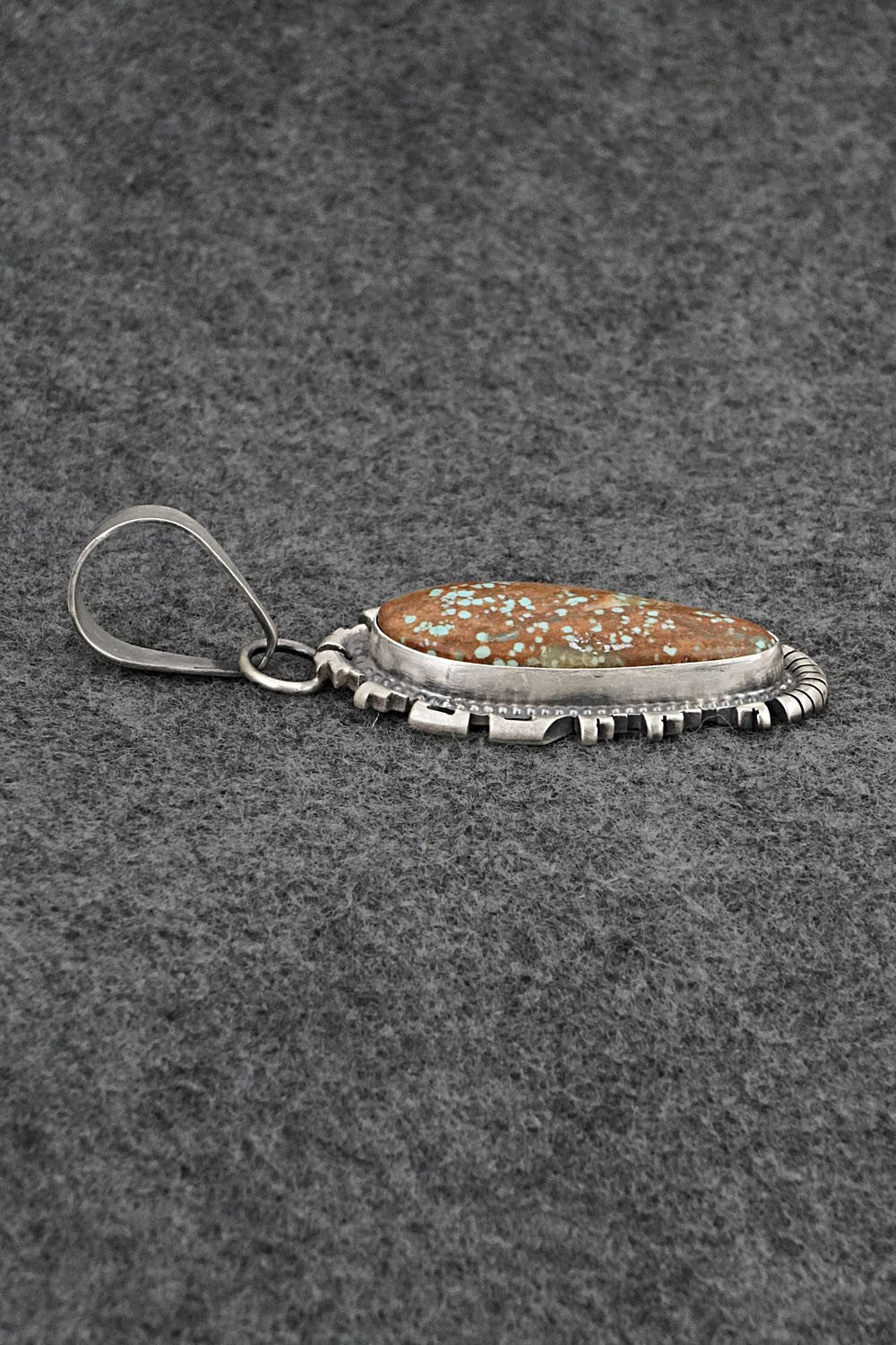 Turquoise & Sterling Silver Pendant - Randy Billy